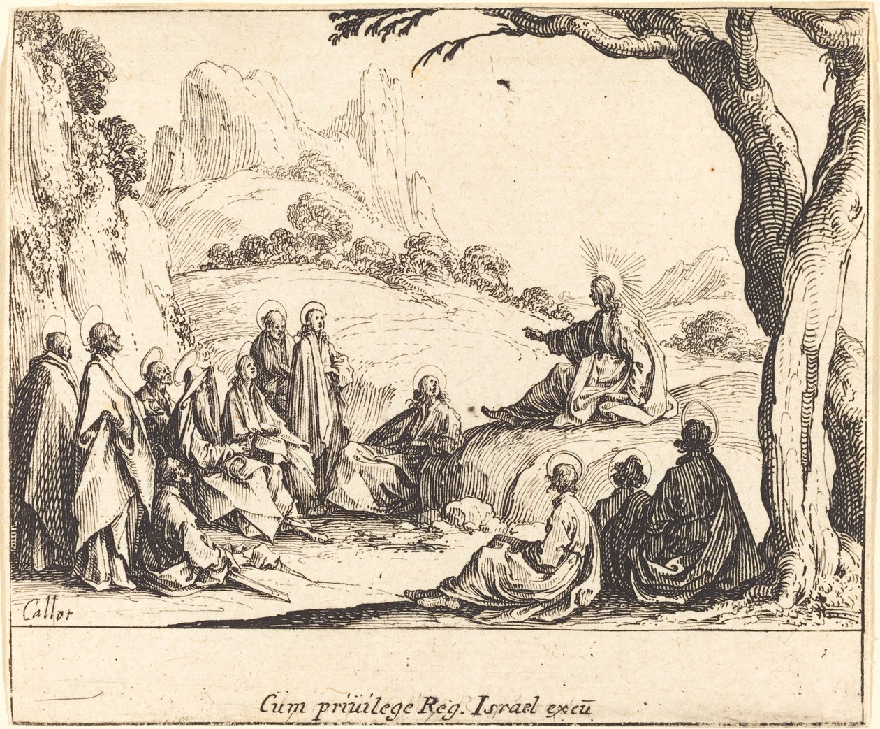 Vuorisaarna, 1635. tekijältä Jacques Callot