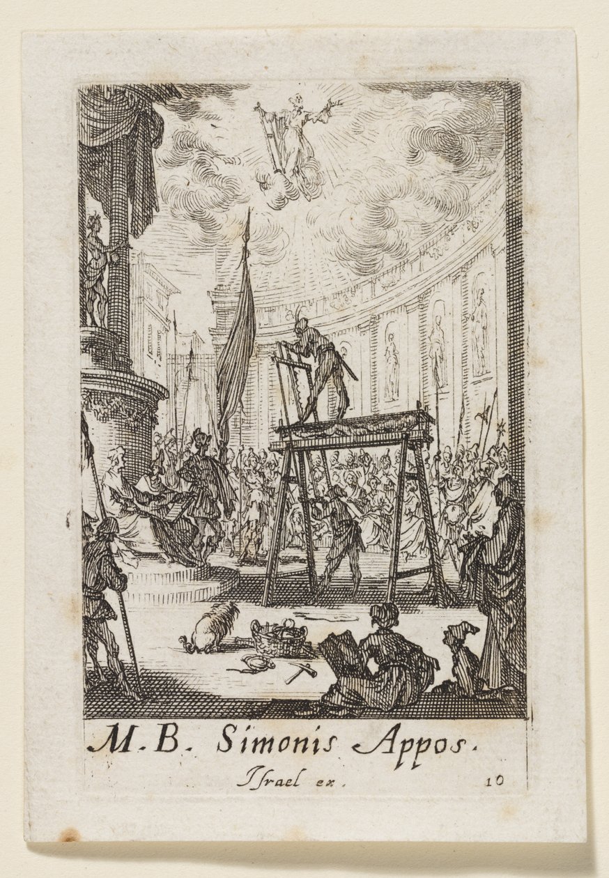 Apostoli Simon (Simonis Appos.) tekijältä Jacques Callot