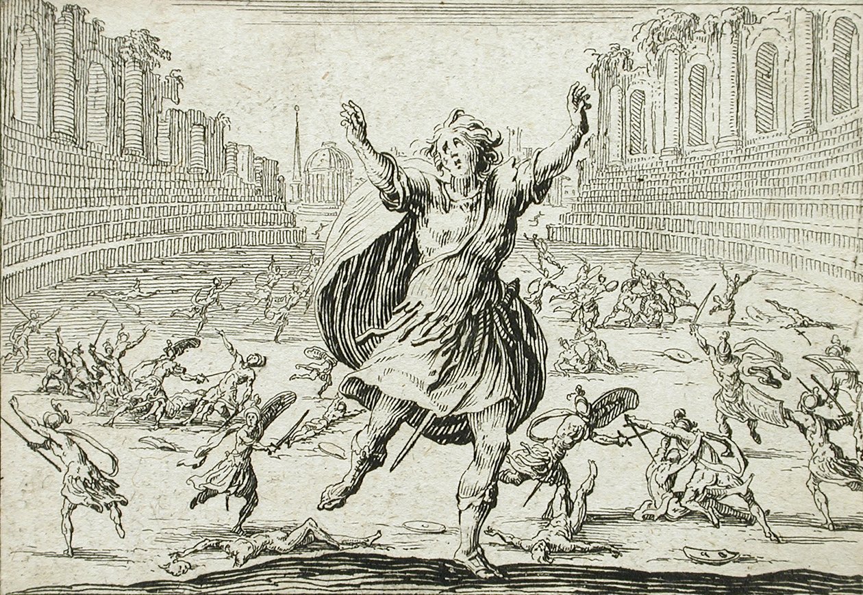 Pieni kahakka sirkuksessa tekijältä Jacques Callot