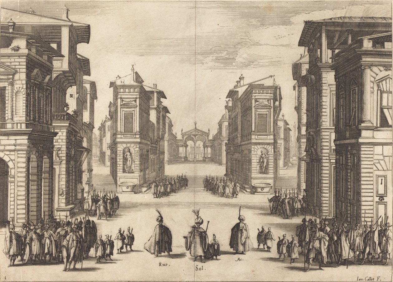 Suleiman, näytös I tekijältä Jacques Callot