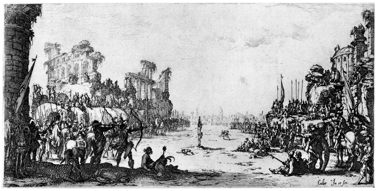 St Sebastian, c1605-1630 1924 tekijältä Jacques Callot