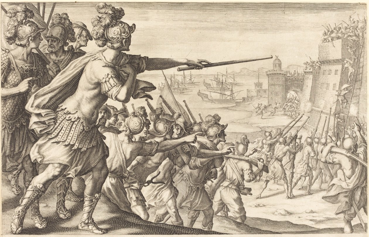 Luun ottaminen, c. 1614. tekijältä Jacques Callot
