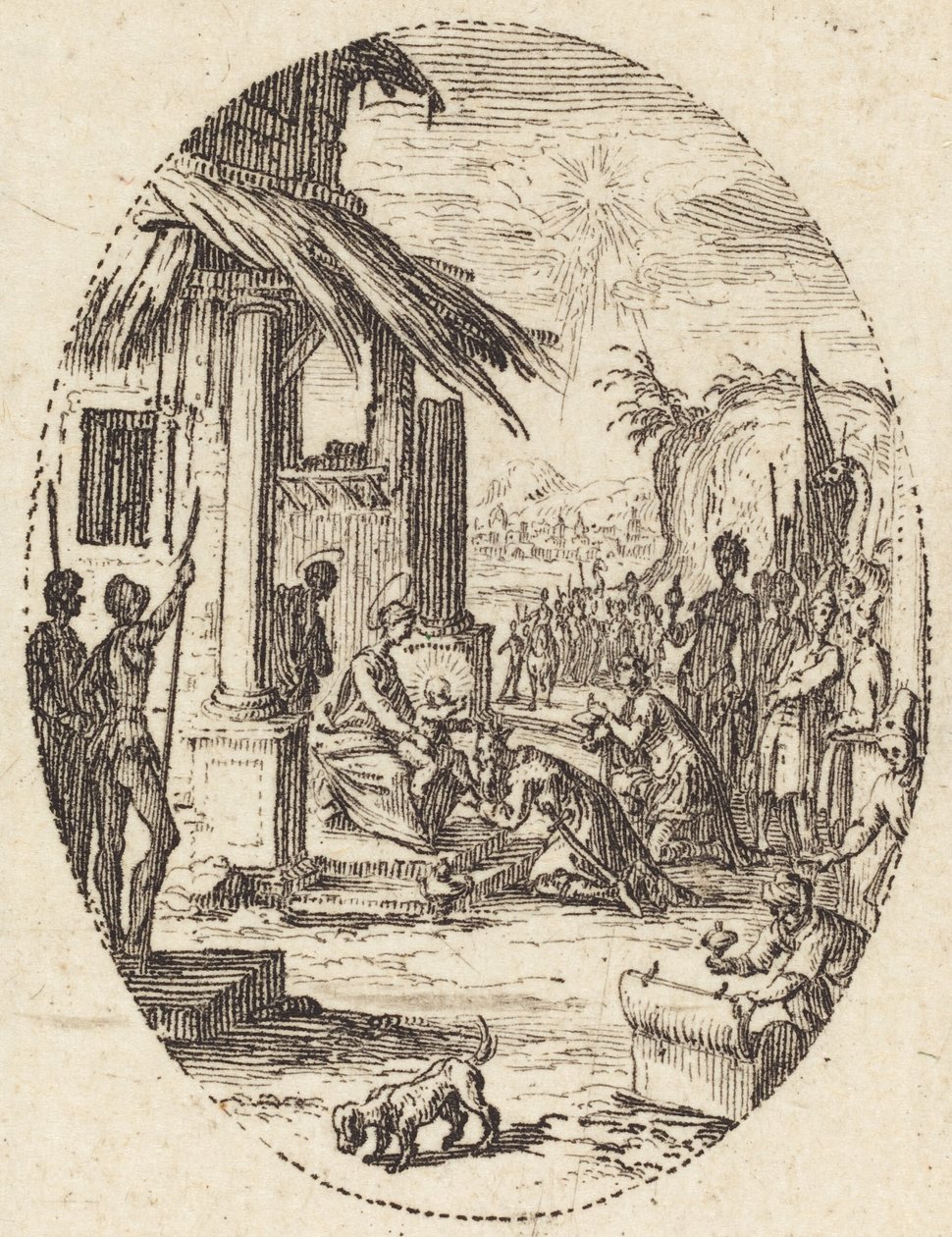 Maagien palvonta tekijältä Jacques Callot