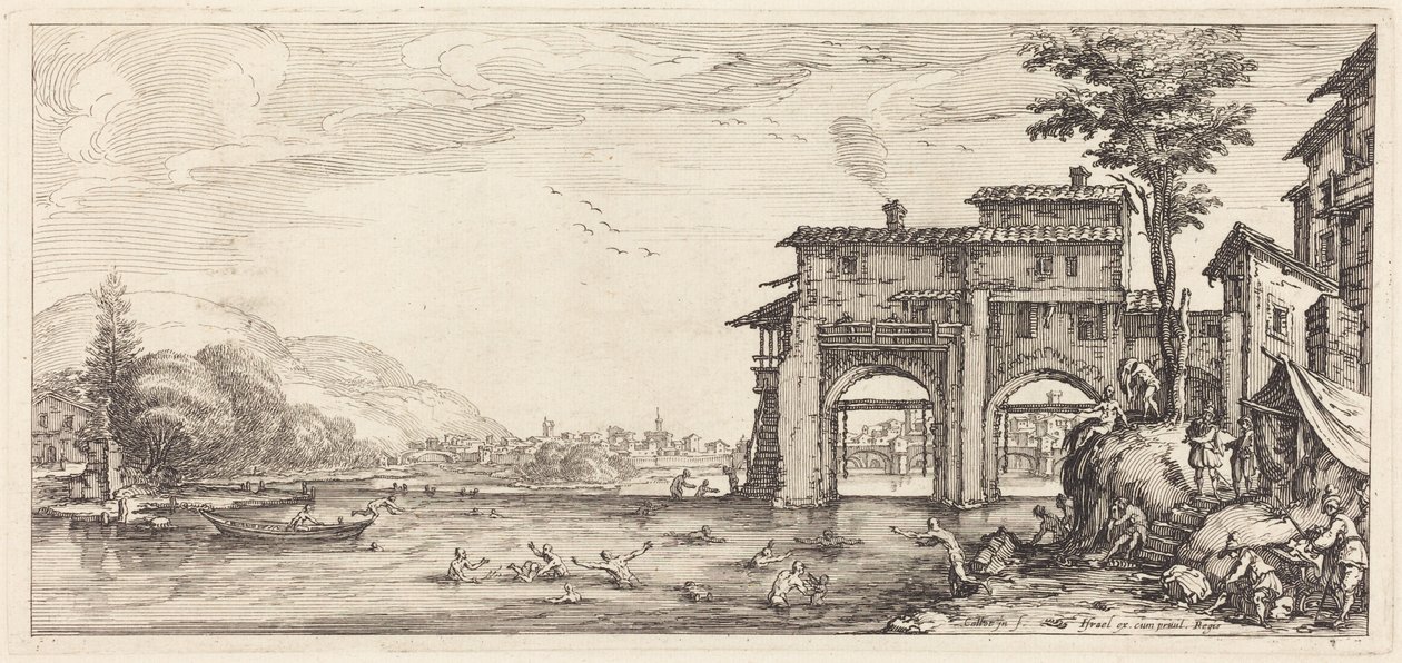 Kylpijät tekijältä Jacques Callot