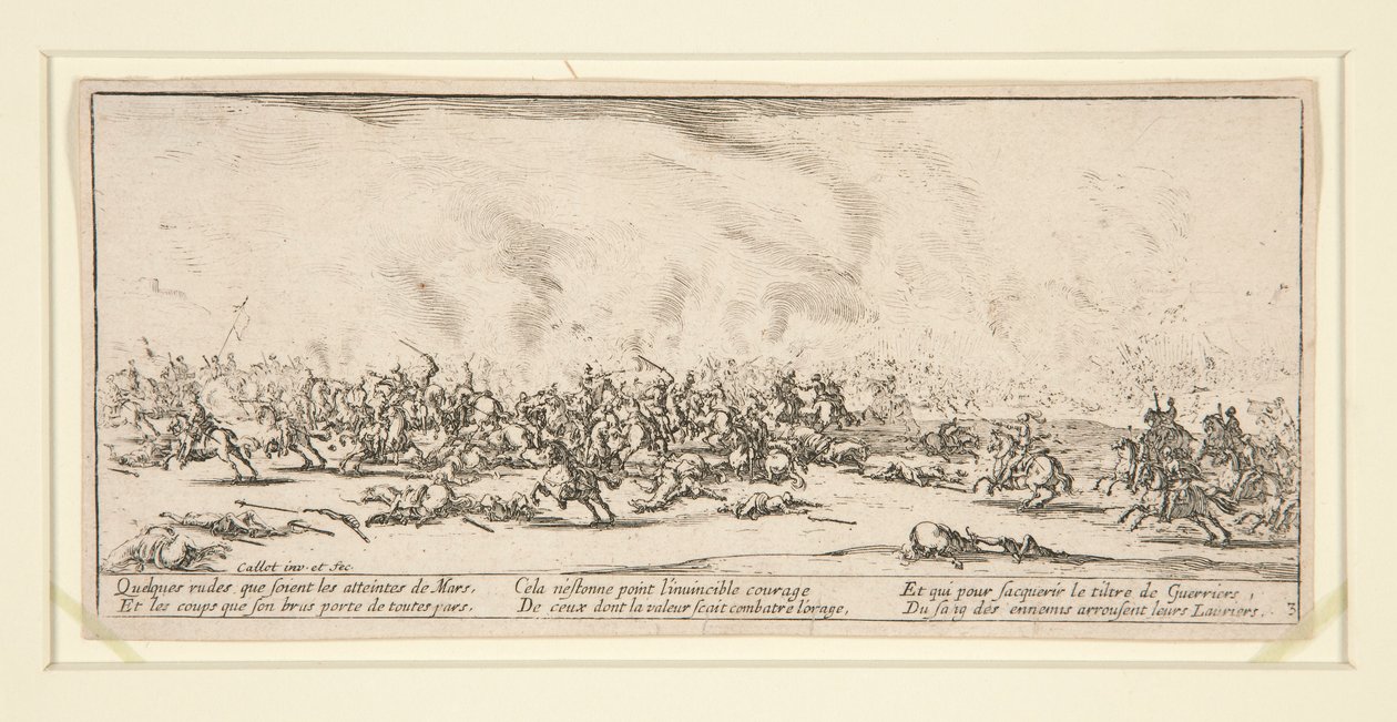 Taistelu, Sodan kurjuudesta ja katastrofeista tekijältä Jacques Callot
