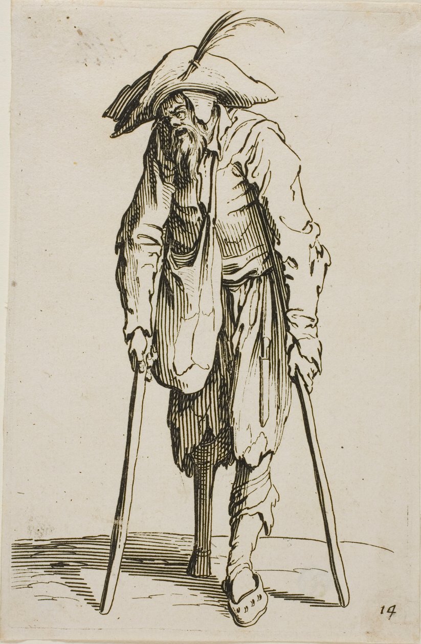 The Beggar with the Wooden Leg, The Beggars -levy neljätoista tekijältä Jacques Callot