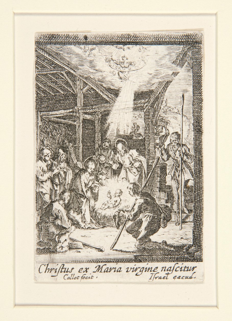 Kristuksen syntymä, ei. 7 Neitsyen elämästä tekijältä Jacques Callot
