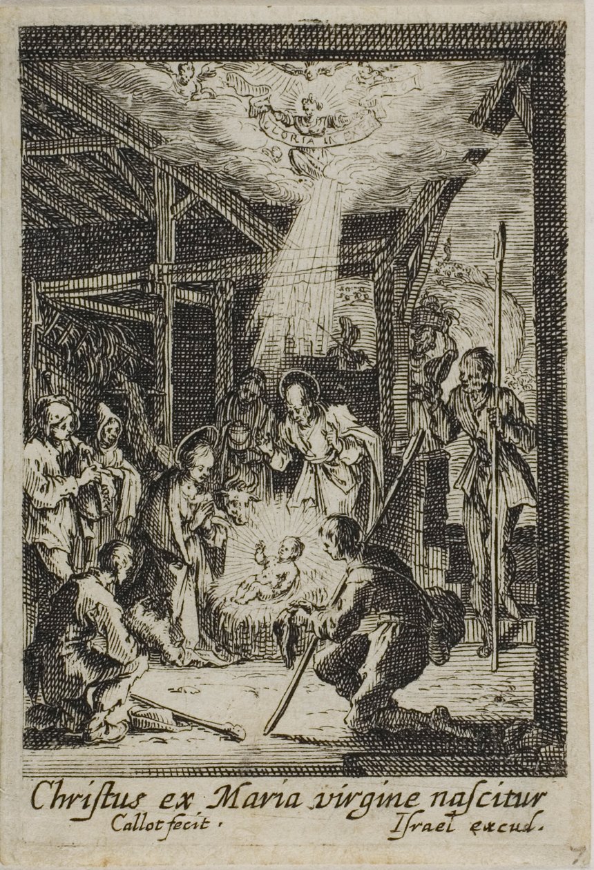 Jeesuksen syntymä, Neitsyt Marian elämästä. tekijältä Jacques Callot