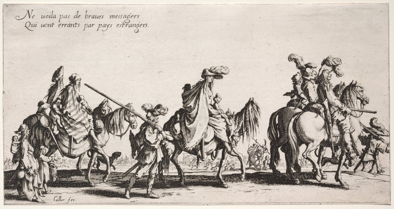 Bohemians: Bohemians Marching: The Vanguard, n. 1621-1625. tekijältä Jacques Callot