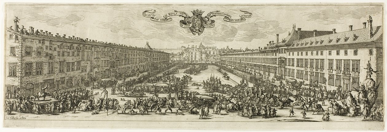 Carrière tai Rue Neuve Nancyssa (The New Street) tekijältä Jacques Callot
