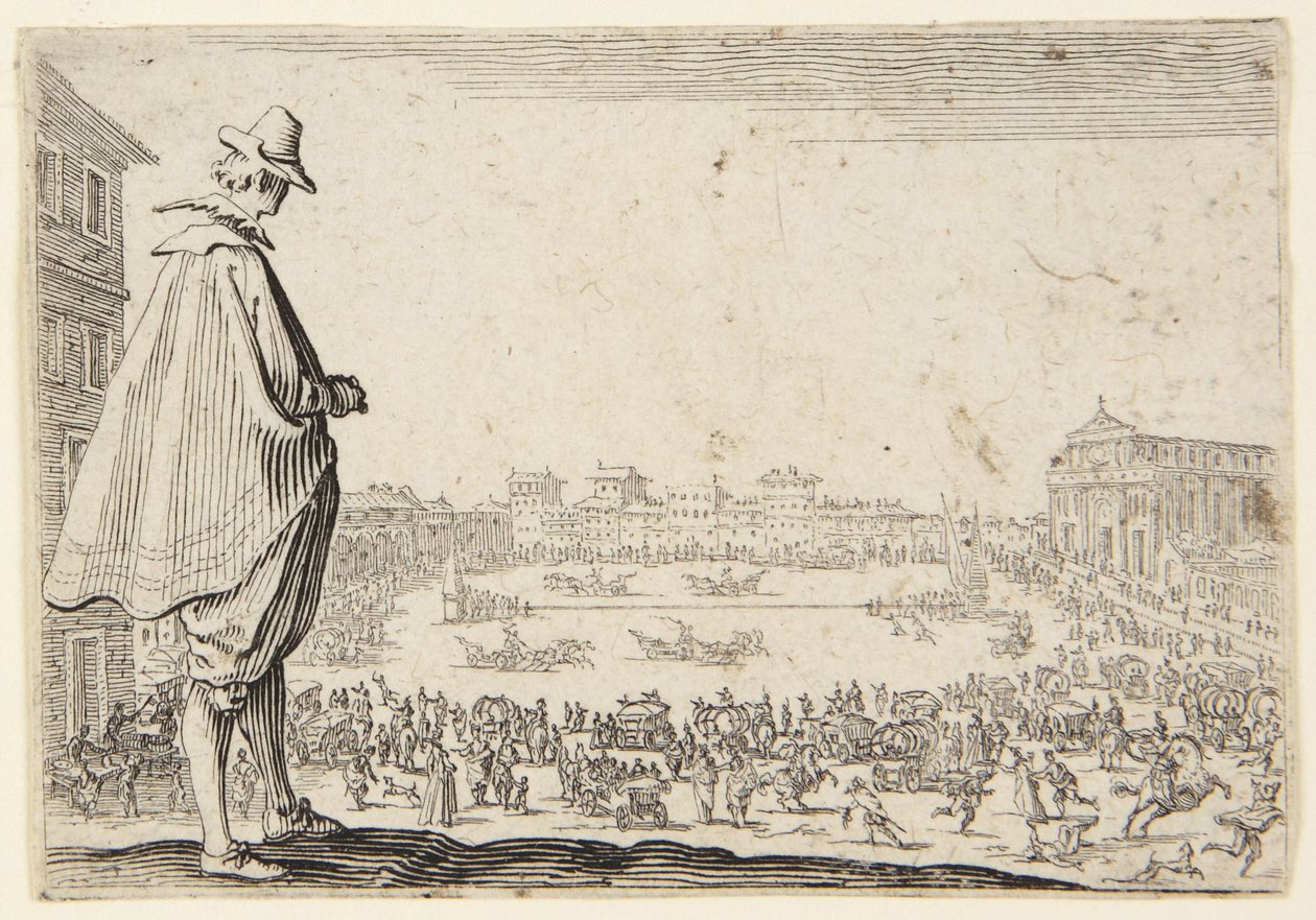Vaunurata Santa Maria Novellan aukiolla, Firenze tekijältä Jacques Callot