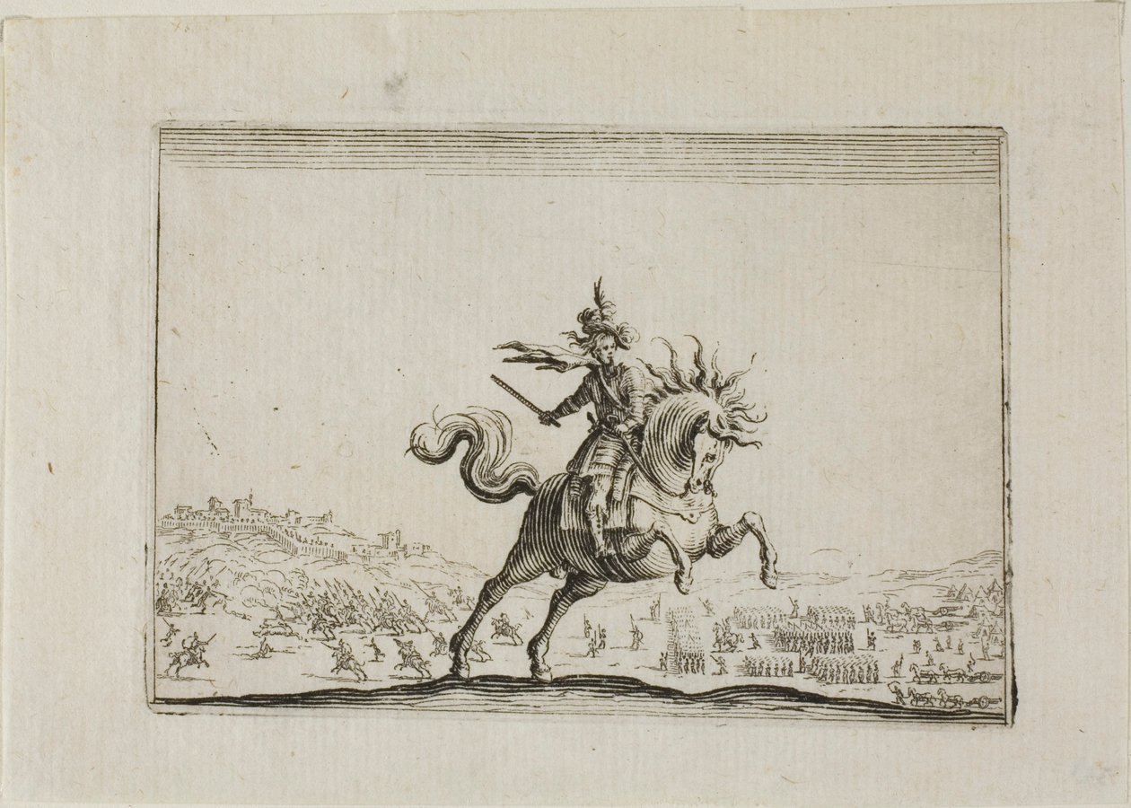 Commander on Horseback, Capricesista tekijältä Jacques Callot