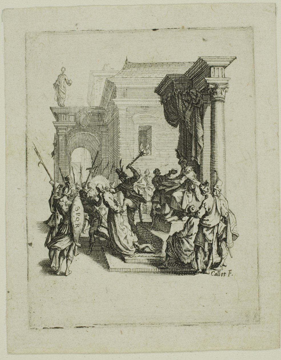 Kuolemaan tuomitseminen, kappaleesta Pieni intohimo tekijältä Jacques Callot