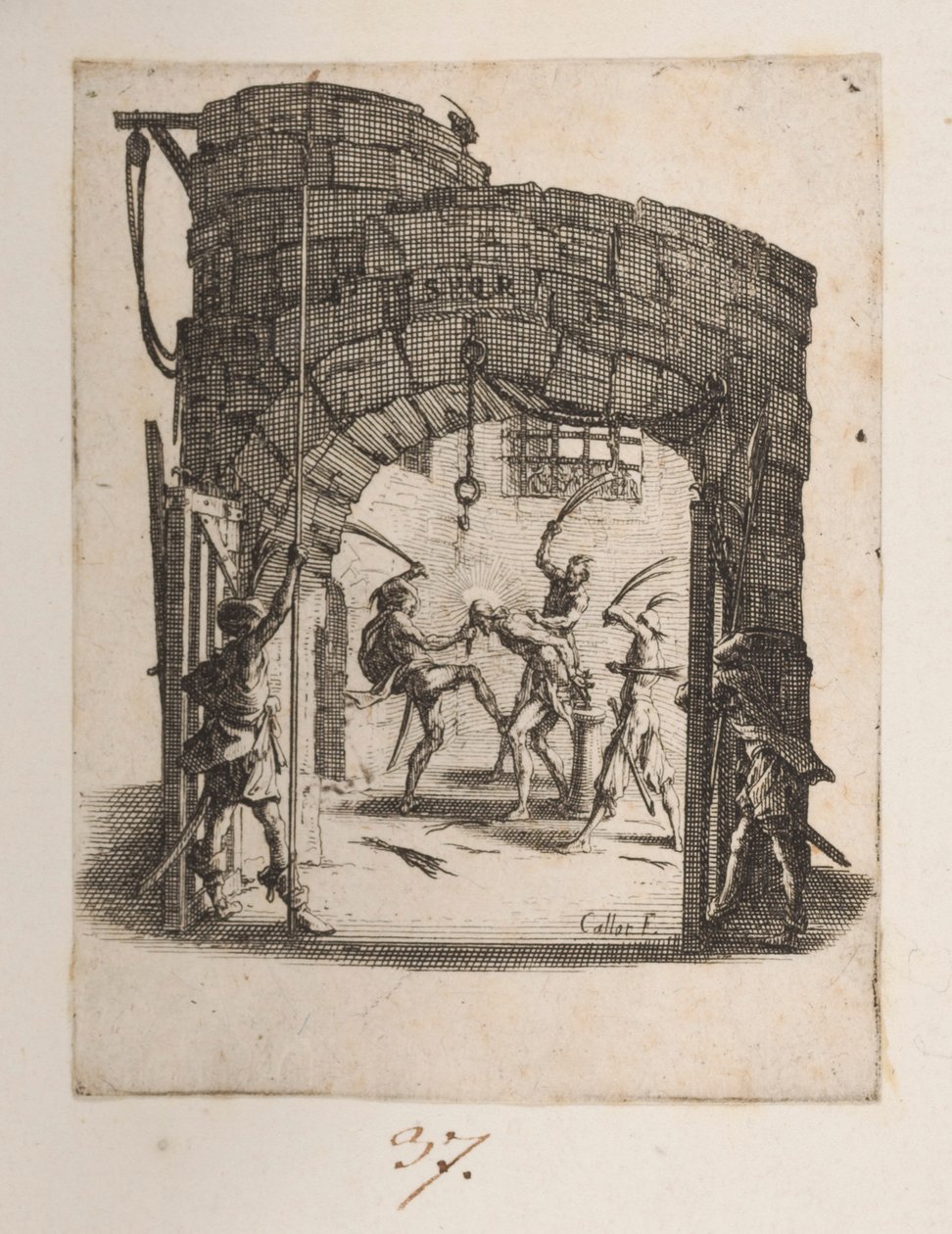 Mäntyjen kruunaus, nro. 8/11 La Petite Passionista tekijältä Jacques Callot