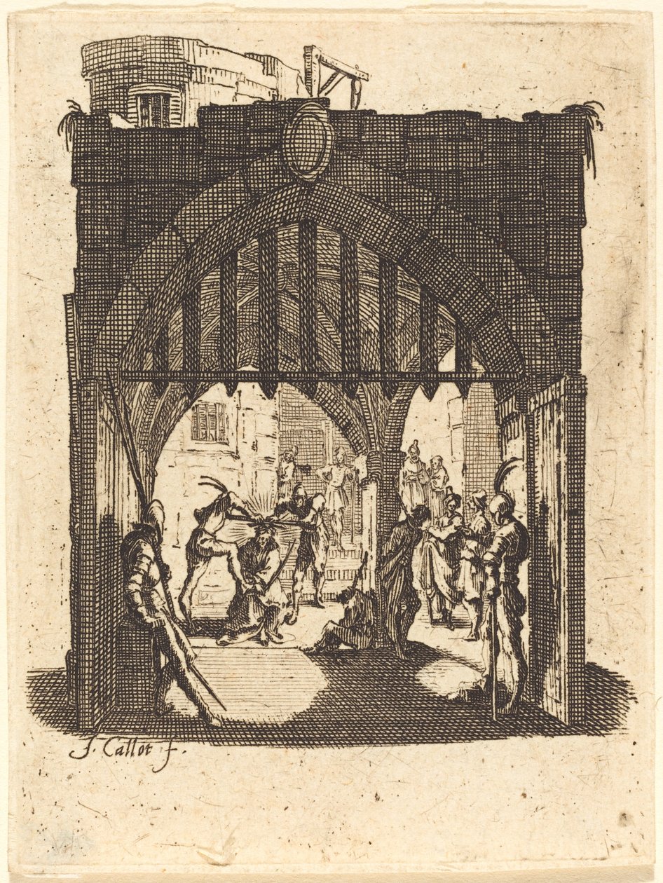 The Crowning with Thorns, n. 16241625. tekijältä Jacques Callot