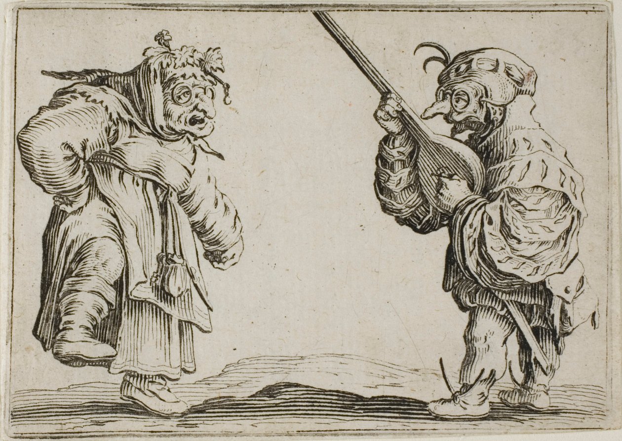 Tanssijat luutun kanssa, The Capricesista tekijältä Jacques Callot