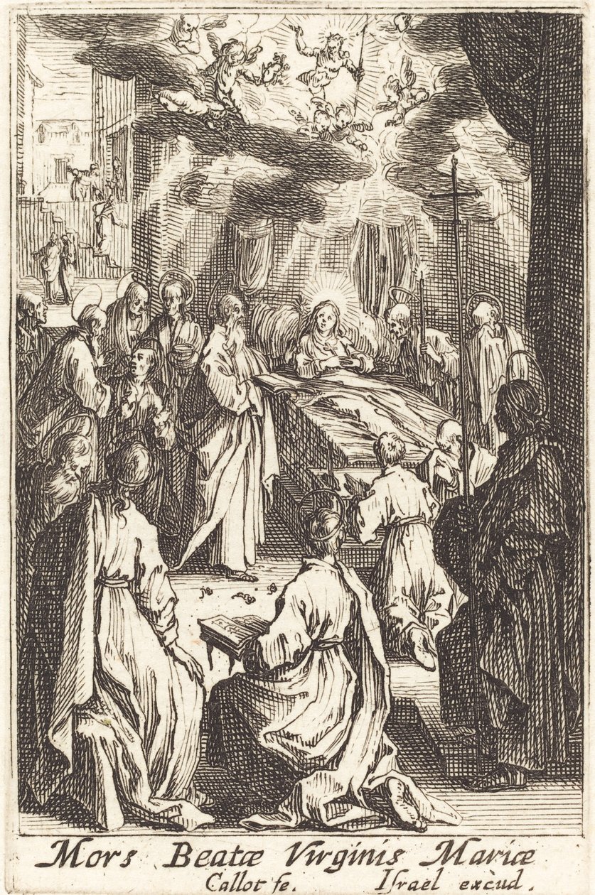 Neitsyen kuolema vuonna 1630 tai sen jälkeen. tekijältä Jacques Callot