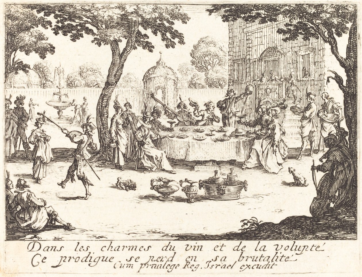 The Dissipation, 1635. tekijältä Jacques Callot