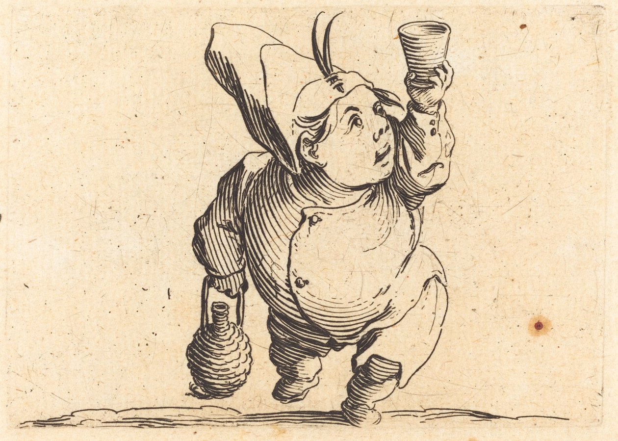 Juomari, näkymä edestä tekijältä Jacques Callot