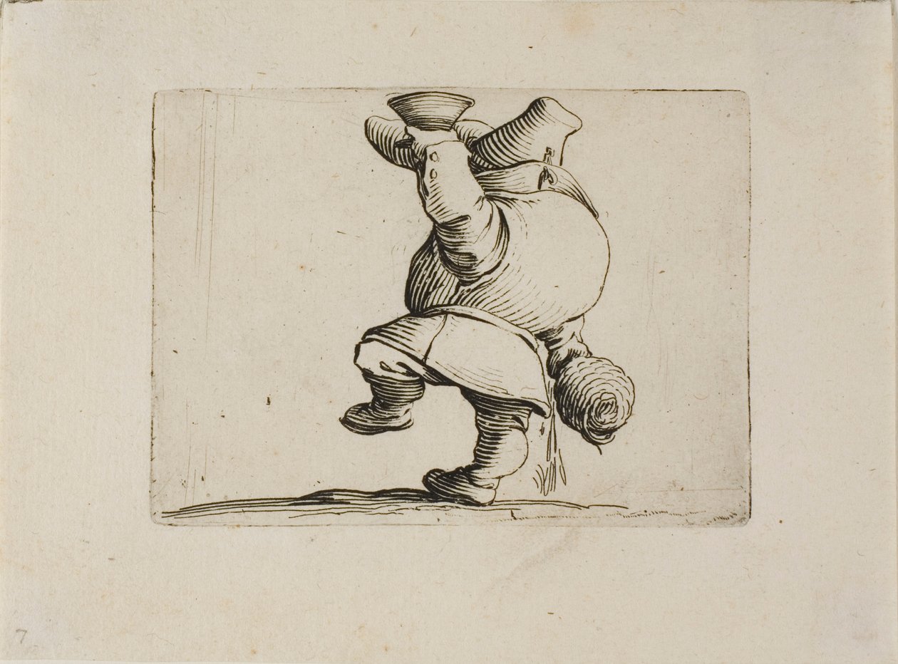 Juomari takaa nähtynä, Varie Figure Gobbilta tekijältä Jacques Callot
