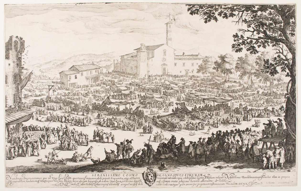 L’Imprunetan markkinat tekijältä Jacques Callot