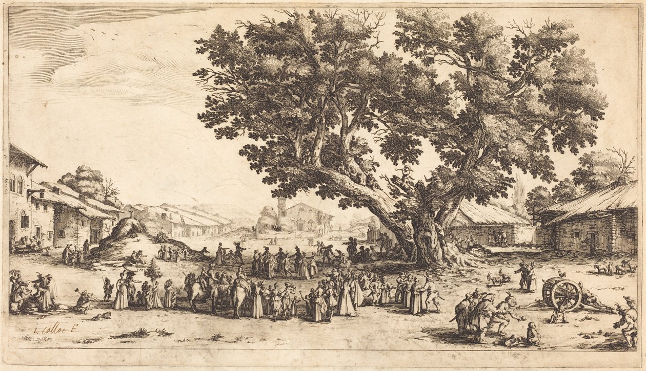 Xeuilleyn markkinat tekijältä Jacques Callot