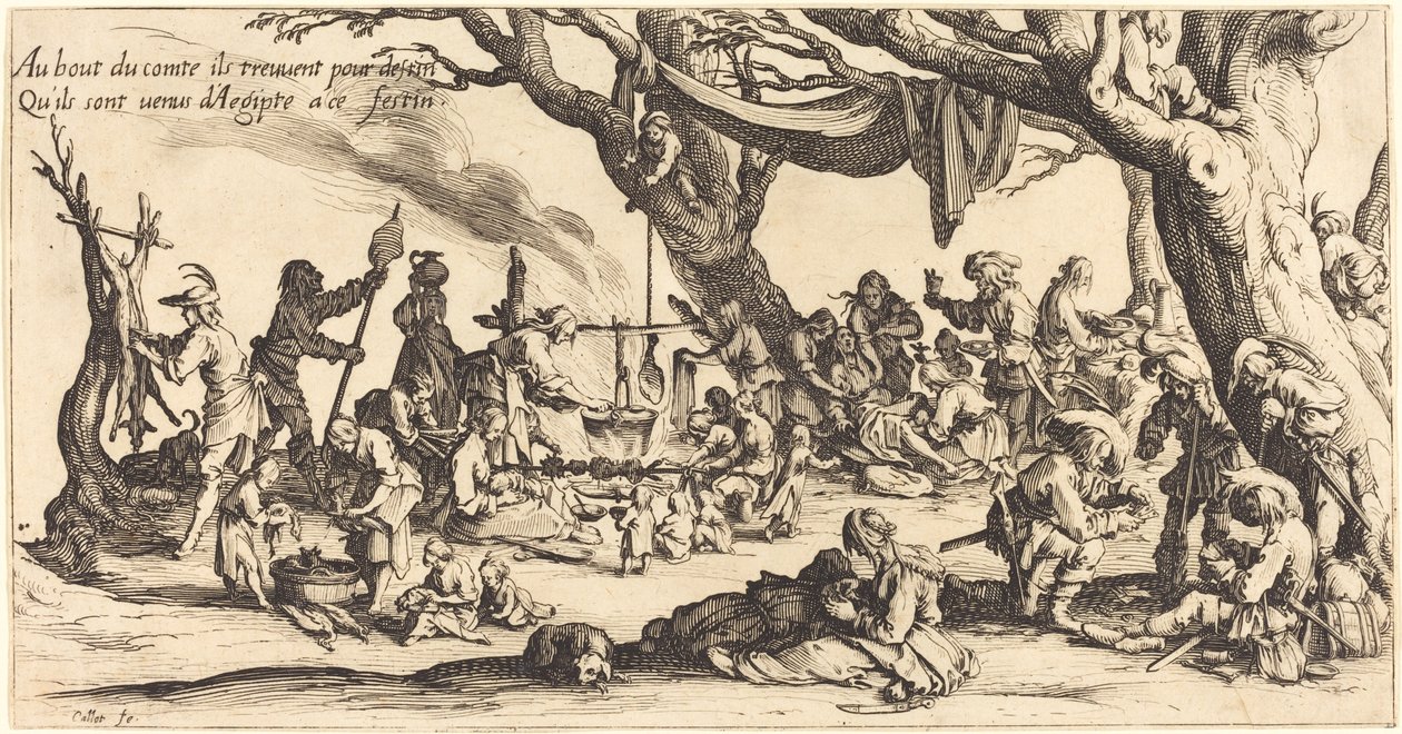 Böömiläisten juhla tekijältä Jacques Callot