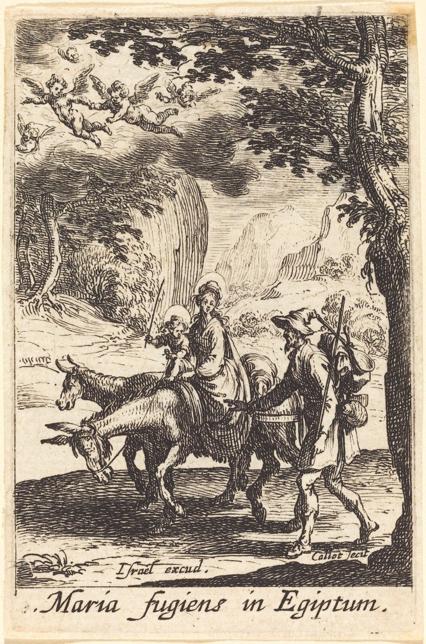 Lento Egyptiin vuonna 1630 tai sen jälkeen. tekijältä Jacques Callot