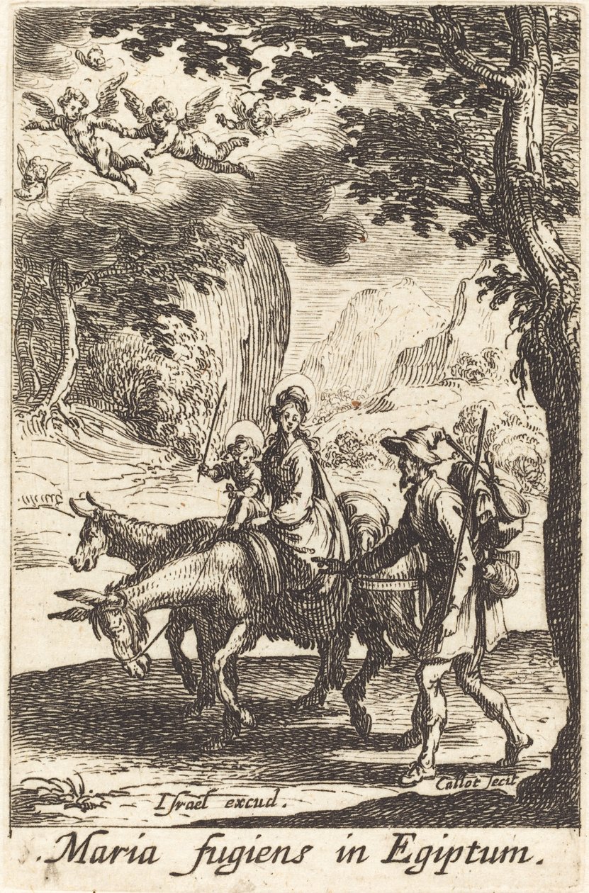 Lento Egyptiin vuonna 1630 tai sen jälkeen. tekijältä Jacques Callot