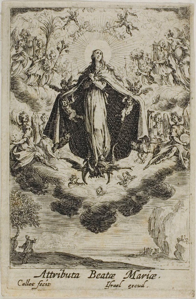 Neitsyt Marian kirkastaminen, Neitsyt Marian elämästä. tekijältä Jacques Callot