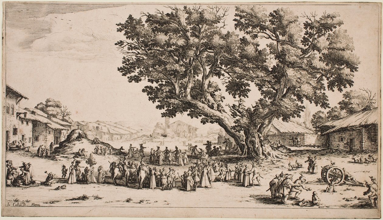 Gondrevillen markkinat tekijältä Jacques Callot