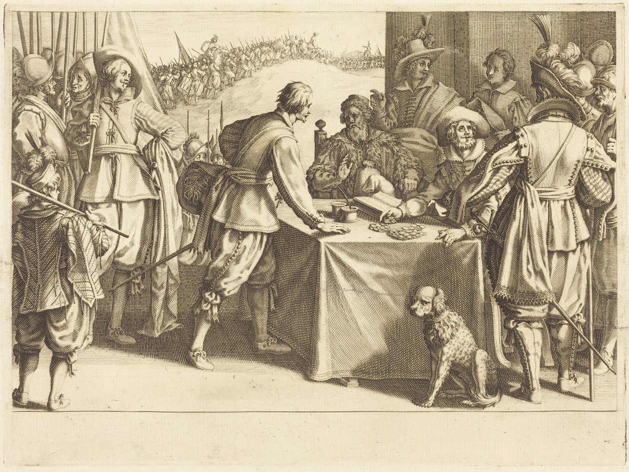Joukkojen värväys tekijältä Jacques Callot