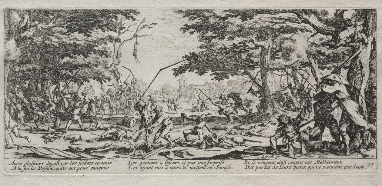 Sodan suuret kurjuudet: Talonpoikien kosto tekijältä Jacques Callot