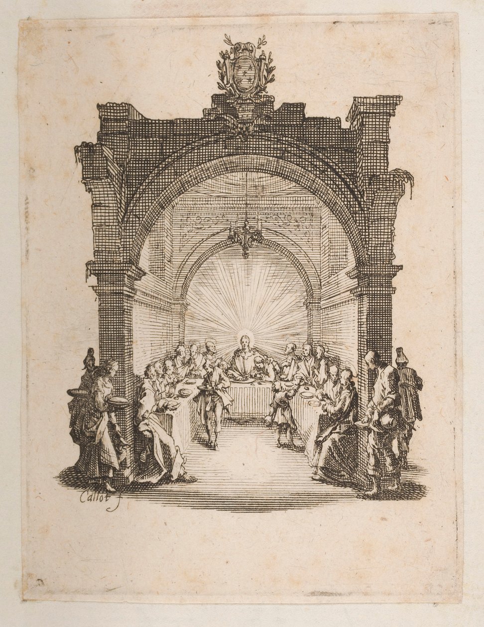 Viimeinen ehtoollinen, ei. 2/11 La Petite Passionista tekijältä Jacques Callot