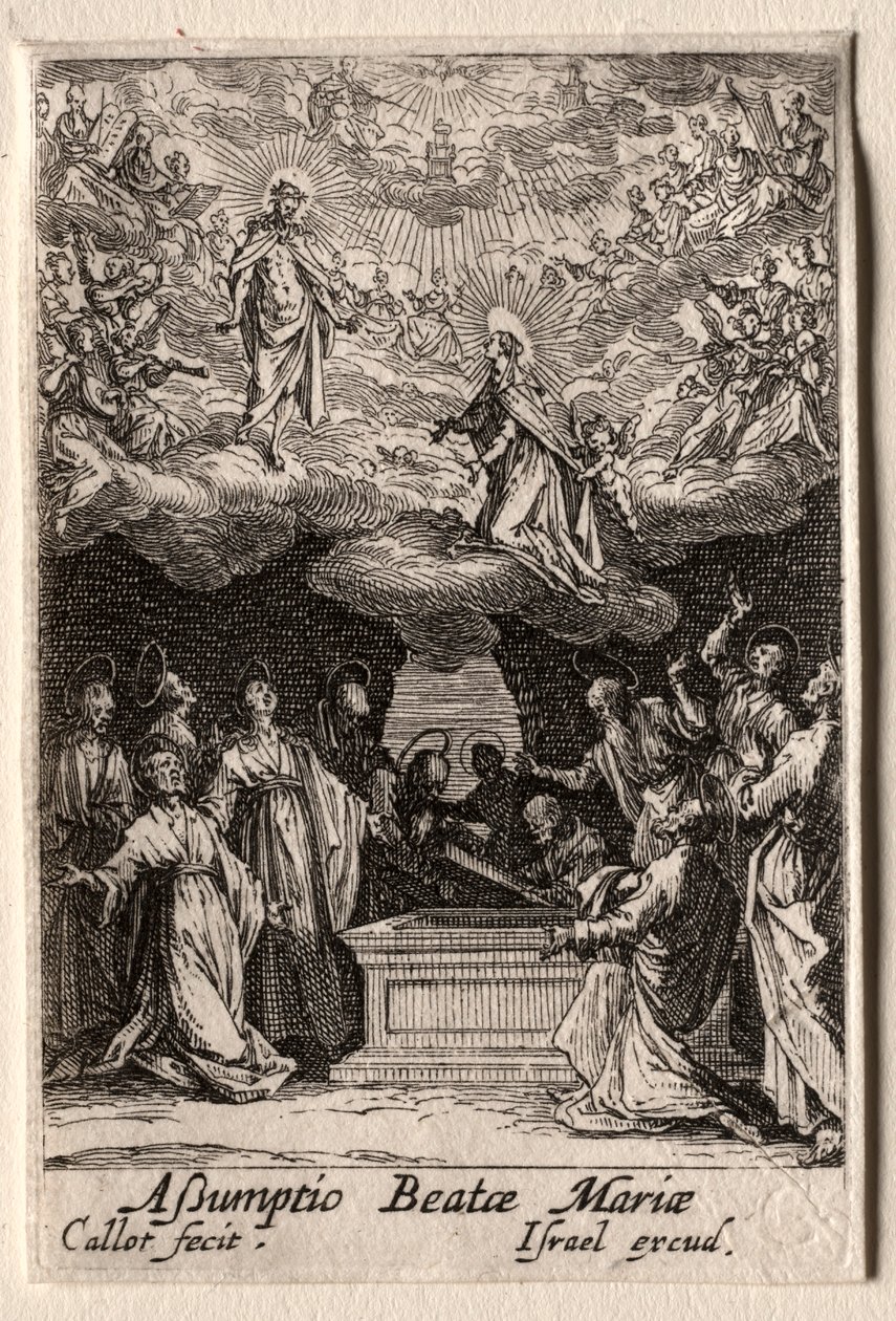 Neitsyen elämä: Neitsyen taivaaseenastuminen. tekijältä Jacques Callot
