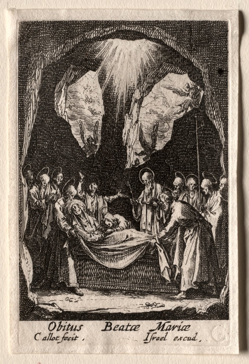 Neitsyen elämä: Neitsyen hautaus. tekijältä Jacques Callot