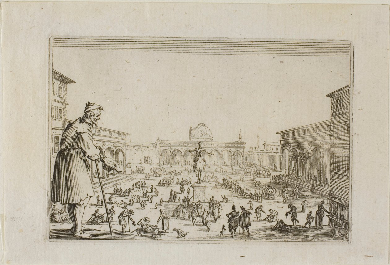 Marssi Marian ilmestyspalatsista Firenzeen, Capricesista tekijältä Jacques Callot