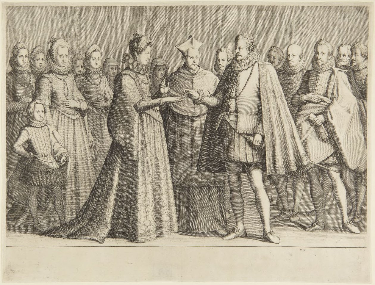 Ferdinand I:n avioliitto tekijältä Jacques Callot