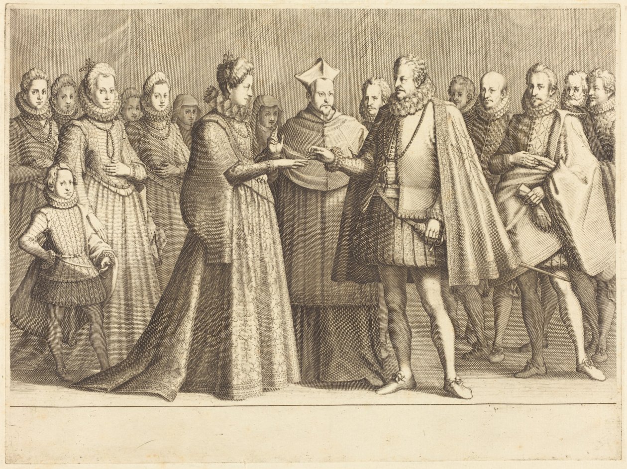 Ferdinandin ja Lothringenin Christinen häät tekijältä Jacques Callot