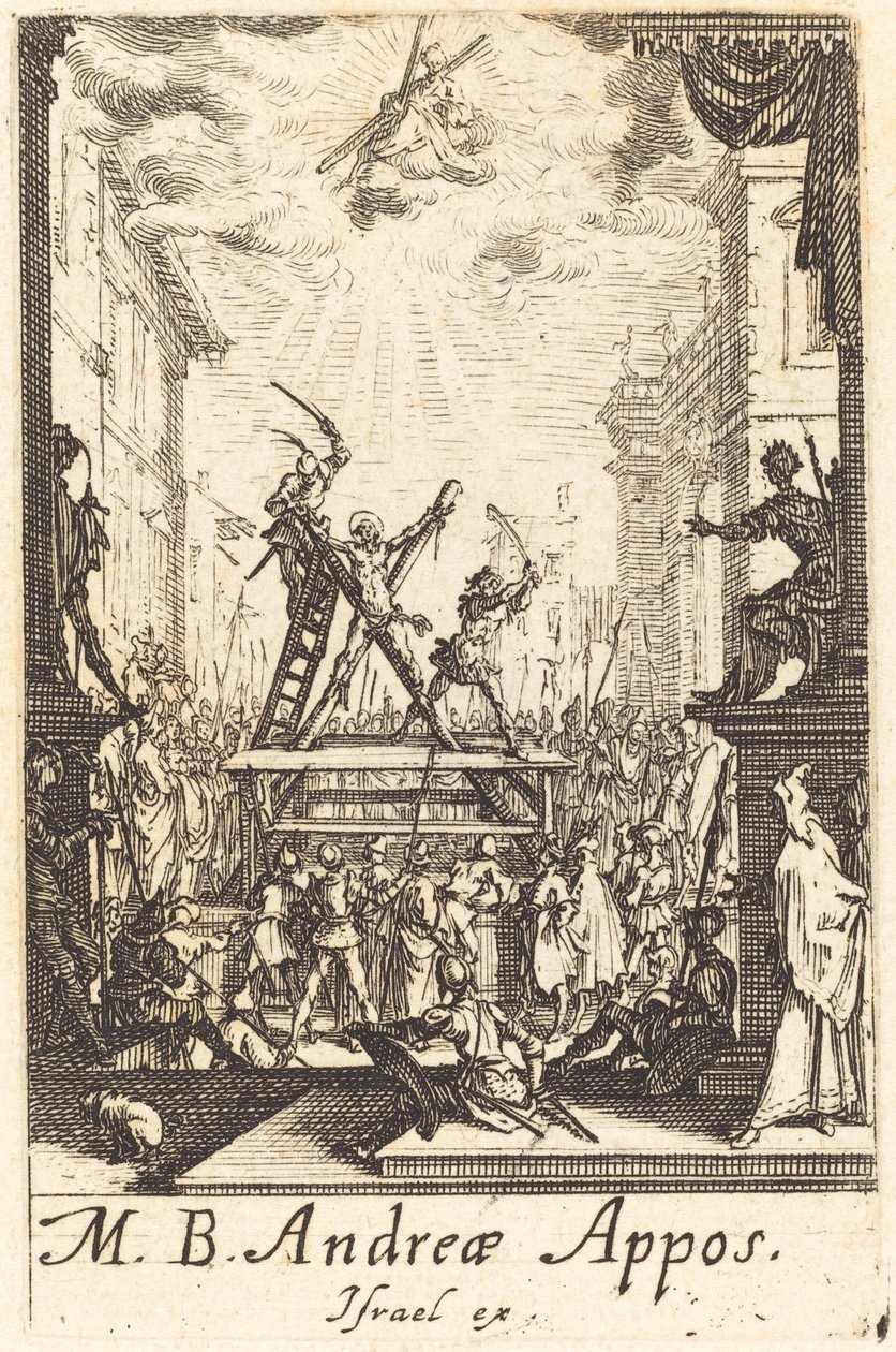 Pyhän Andreaksen marttyyrikuolema tekijältä Jacques Callot