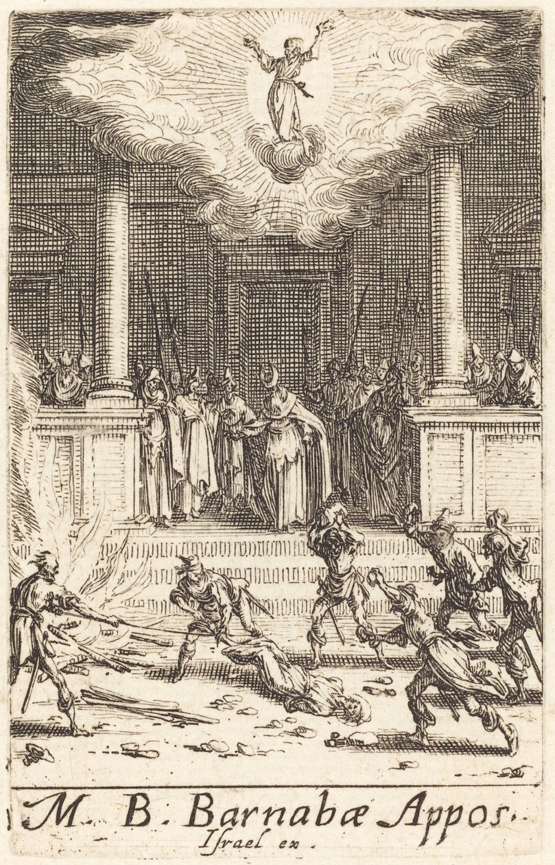 Pyhän Barnabaan marttyyrikuolema tekijältä Jacques Callot