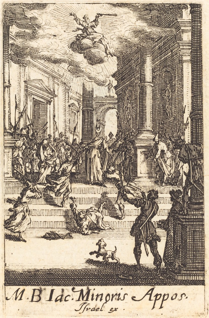 Pyhän Jaakobin marttyyrikuolema tekijältä Jacques Callot