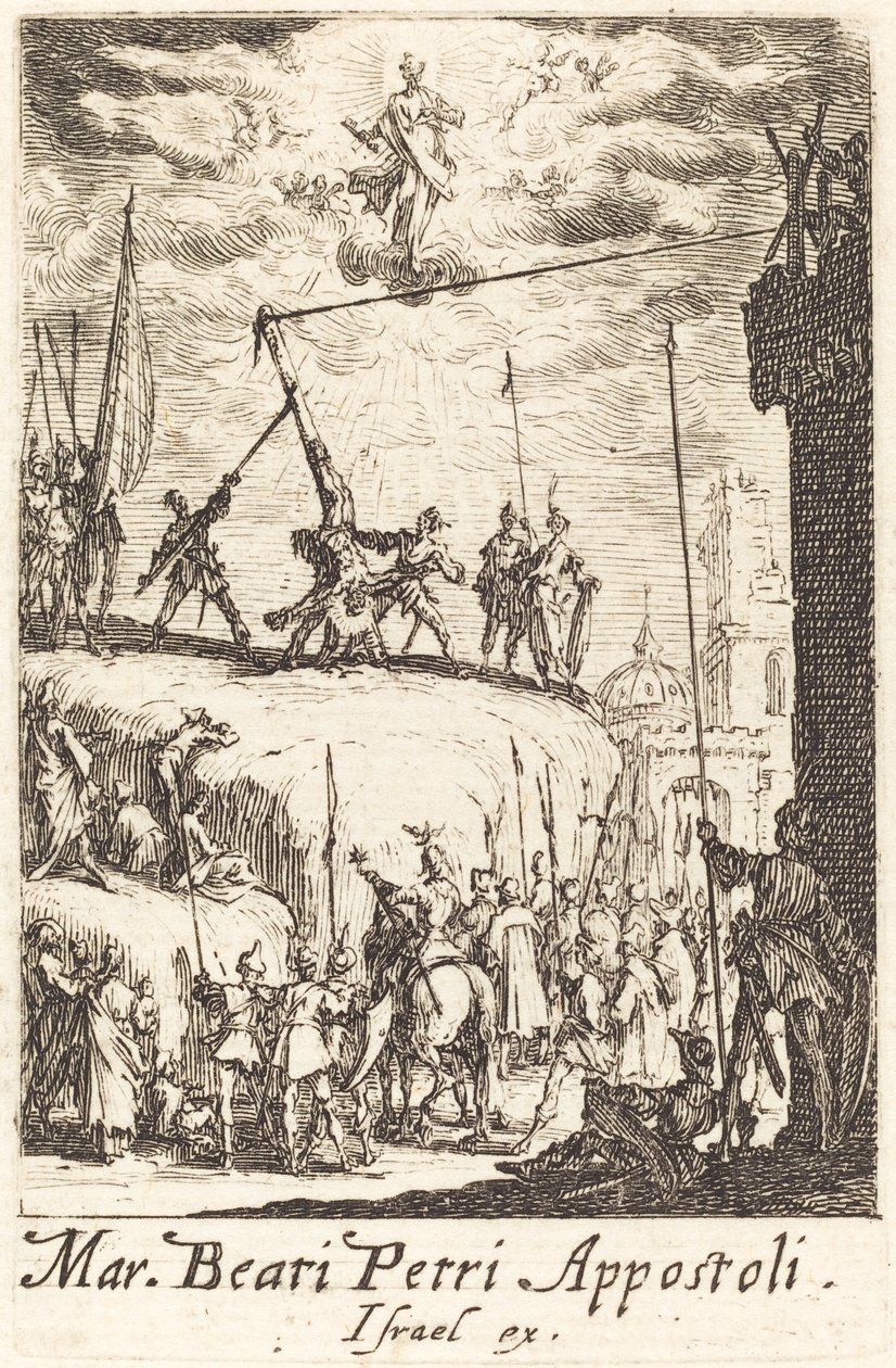 Pyhän Pietarin marttyyrikuolema tekijältä Jacques Callot