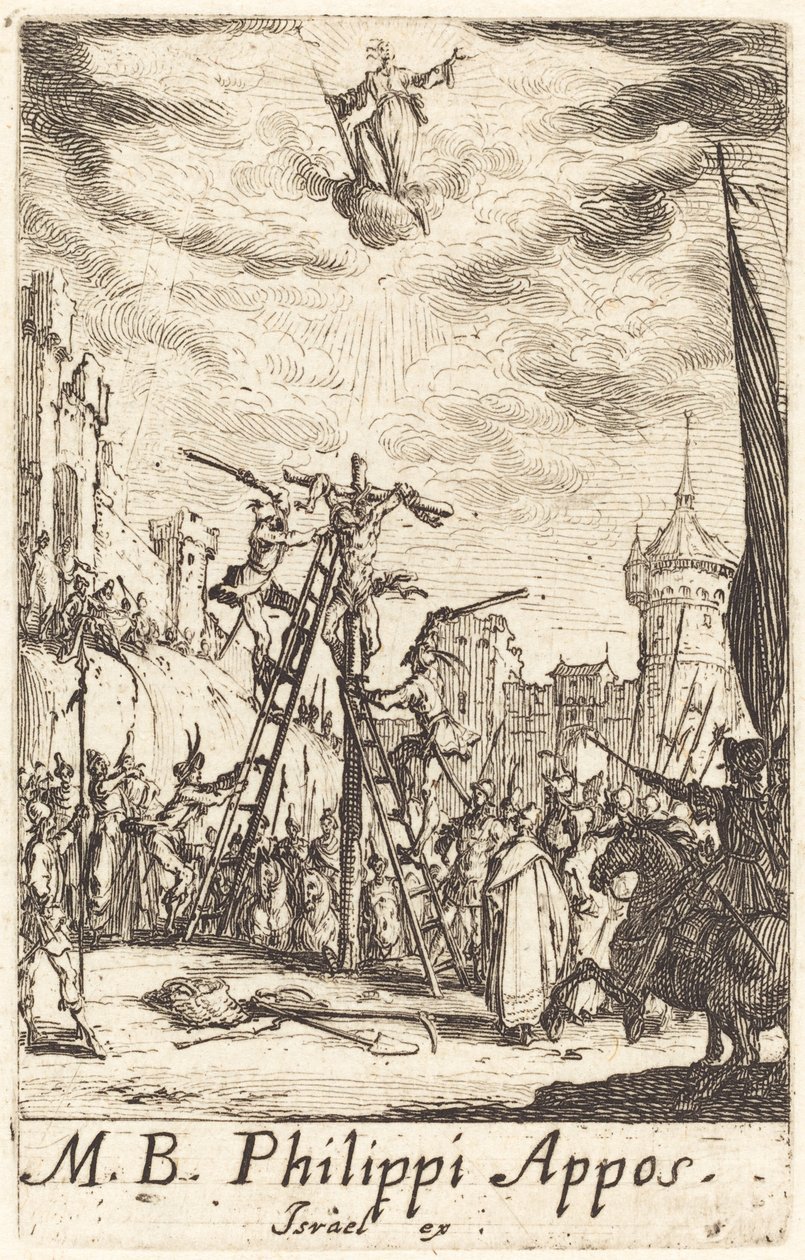 Pyhän Filippoksen marttyyrikuolema tekijältä Jacques Callot
