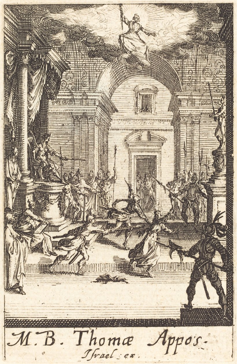 Pyhän Tuomaan marttyyrikuolema tekijältä Jacques Callot