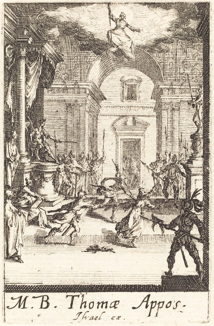 Pyhän Tuomaan marttyyrikuolema tekijältä Jacques Callot