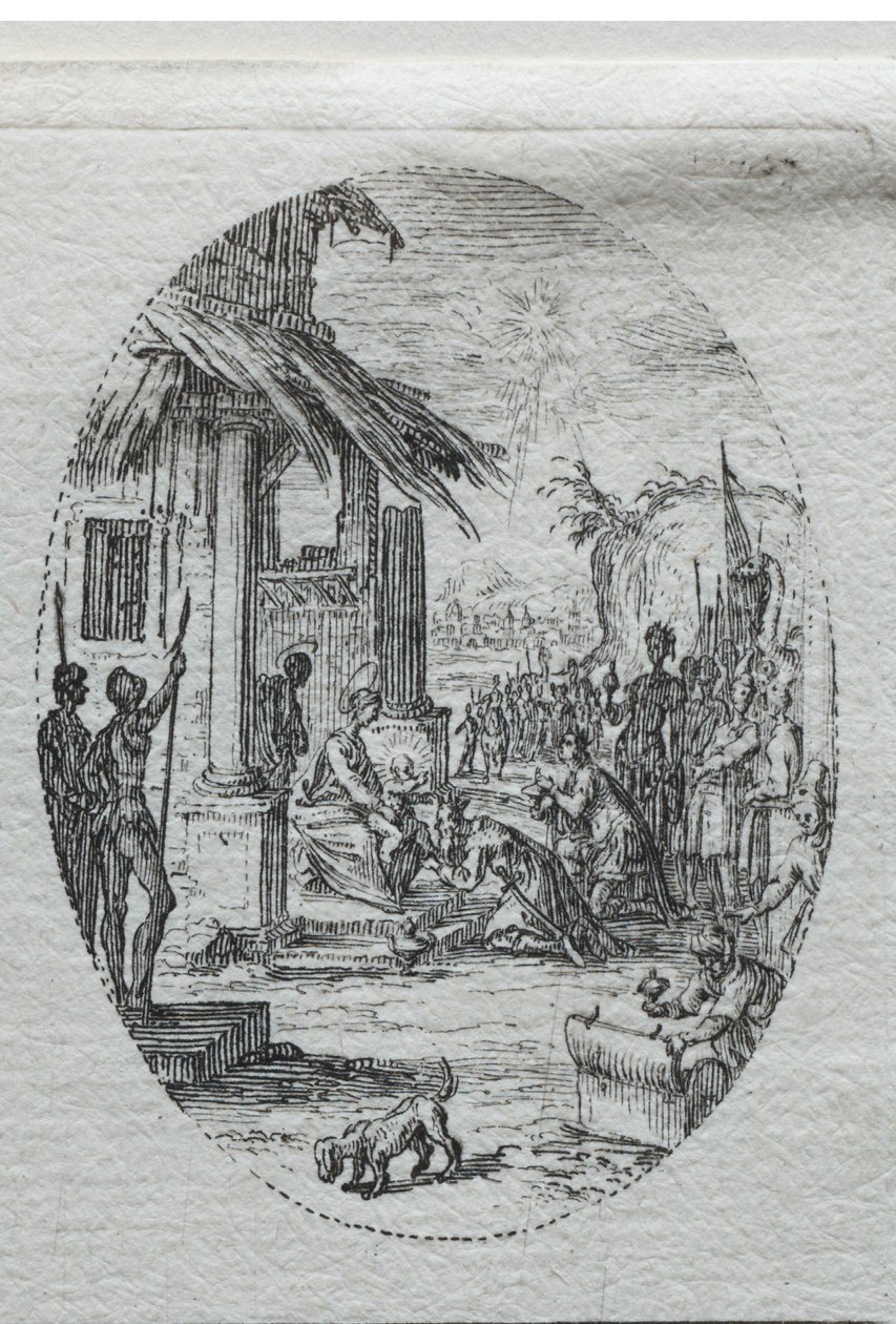 Passion mysteerit: Kuninkaiden palvonta. tekijältä Jacques Callot