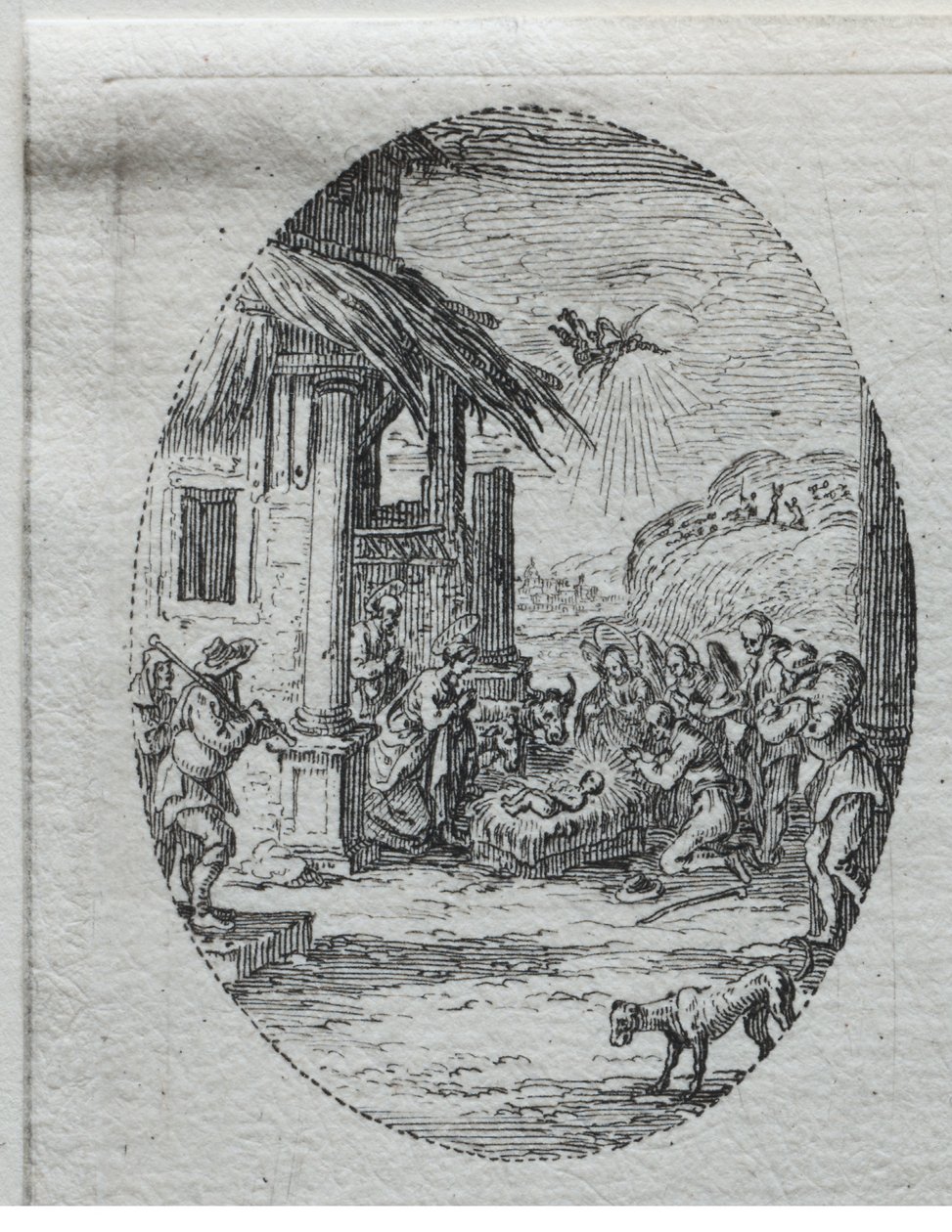 Passion mysteerit: Paimenten palvonta. tekijältä Jacques Callot