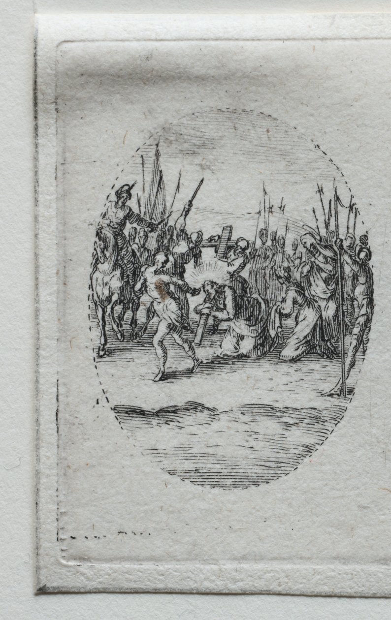 Passion mysteerit: Ristin kantaminen. tekijältä Jacques Callot