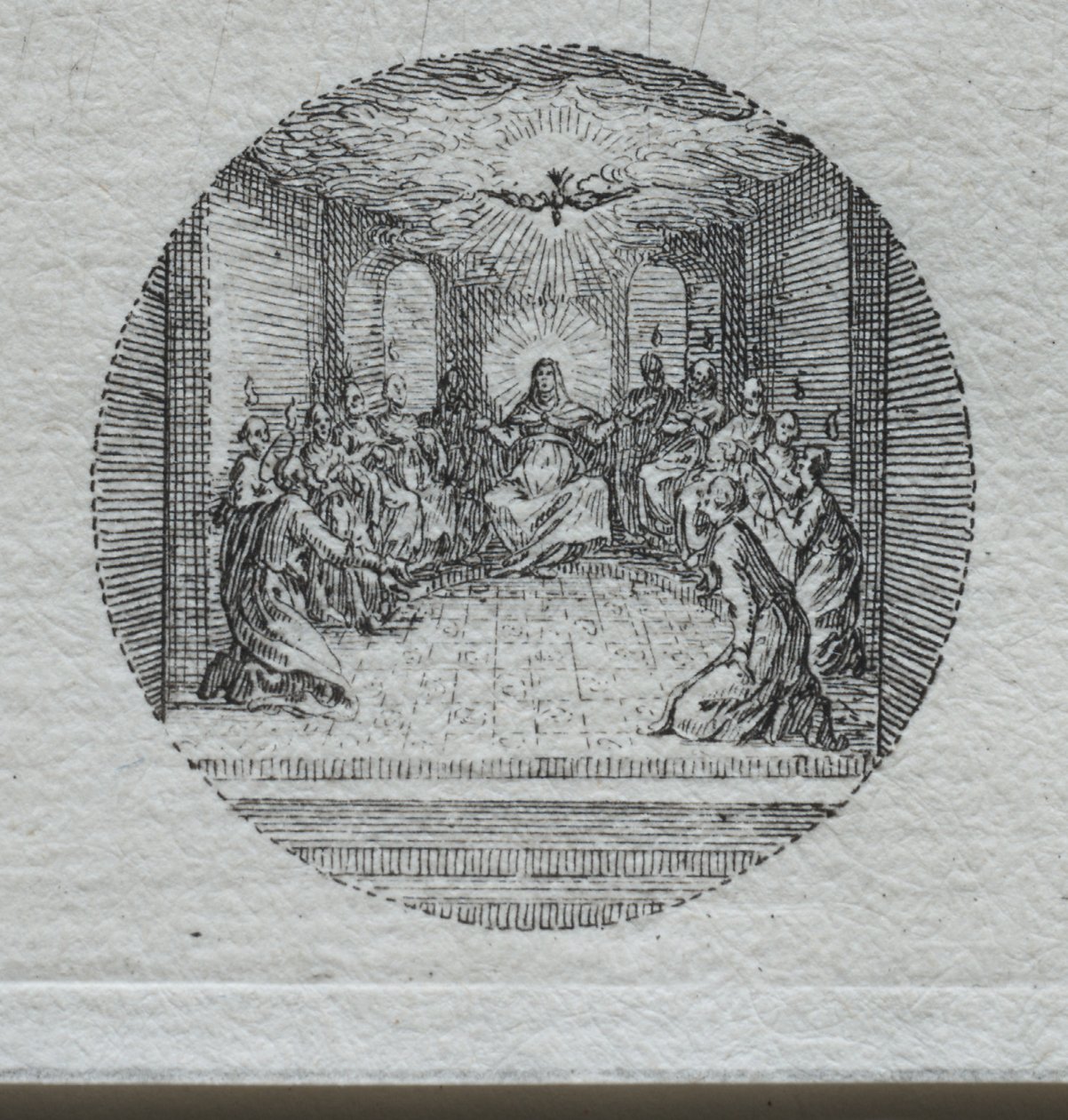 Passion mysteerit: Pyhän Hengen laskeutuminen tekijältä Jacques Callot